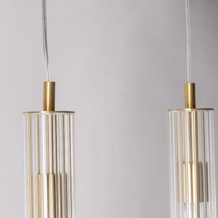 Zuma Line - Żyrandol na lince 4xE14/7W/230V złoty