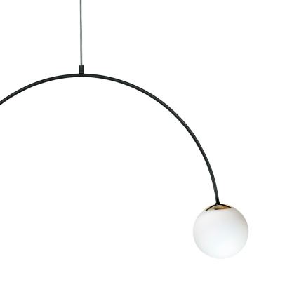Zuma Line - Lampa wisząca na lince 2xE14/10W/230V czarna