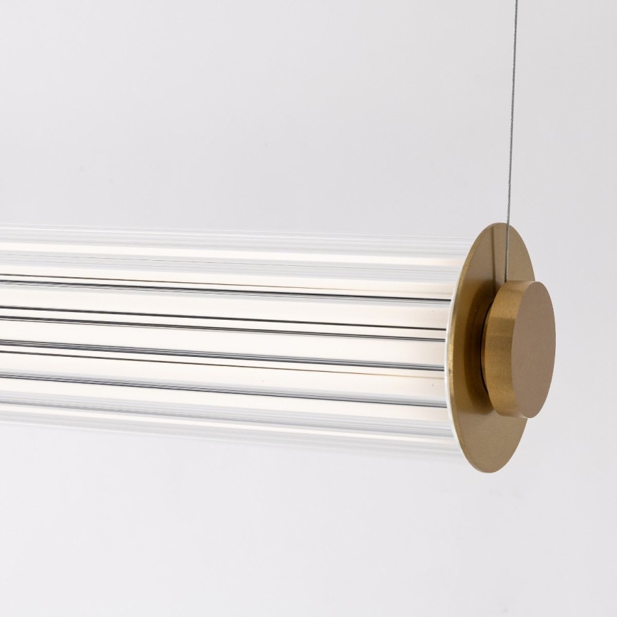 Zuma Line - LED Ściemnialny żyrandol na lince LED/39W/230V 2700-6500K złoty + pilot zdalnego sterowania