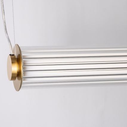 Zuma Line - LED Ściemnialny żyrandol na lince LED/39W/230V 2700-6500K złoty + pilot zdalnego sterowania