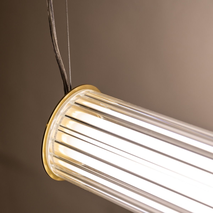 Zuma Line - LED Ściemnialny żyrandol na lince LED/39W/230V 2700-6500K złoty + pilot zdalnego sterowania