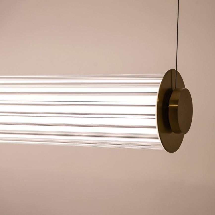 Zuma Line - LED Ściemnialny żyrandol na lince LED/39W/230V 2700-6500K złoty + pilot zdalnego sterowania