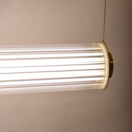 Zuma Line - LED Ściemnialny żyrandol na lince LED/39W/230V 2700-6500K złoty + pilot zdalnego sterowania
