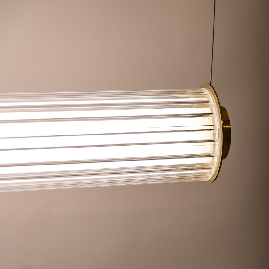 Zuma Line - LED Ściemnialny żyrandol na lince LED/39W/230V 2700-6500K złoty + pilot zdalnego sterowania