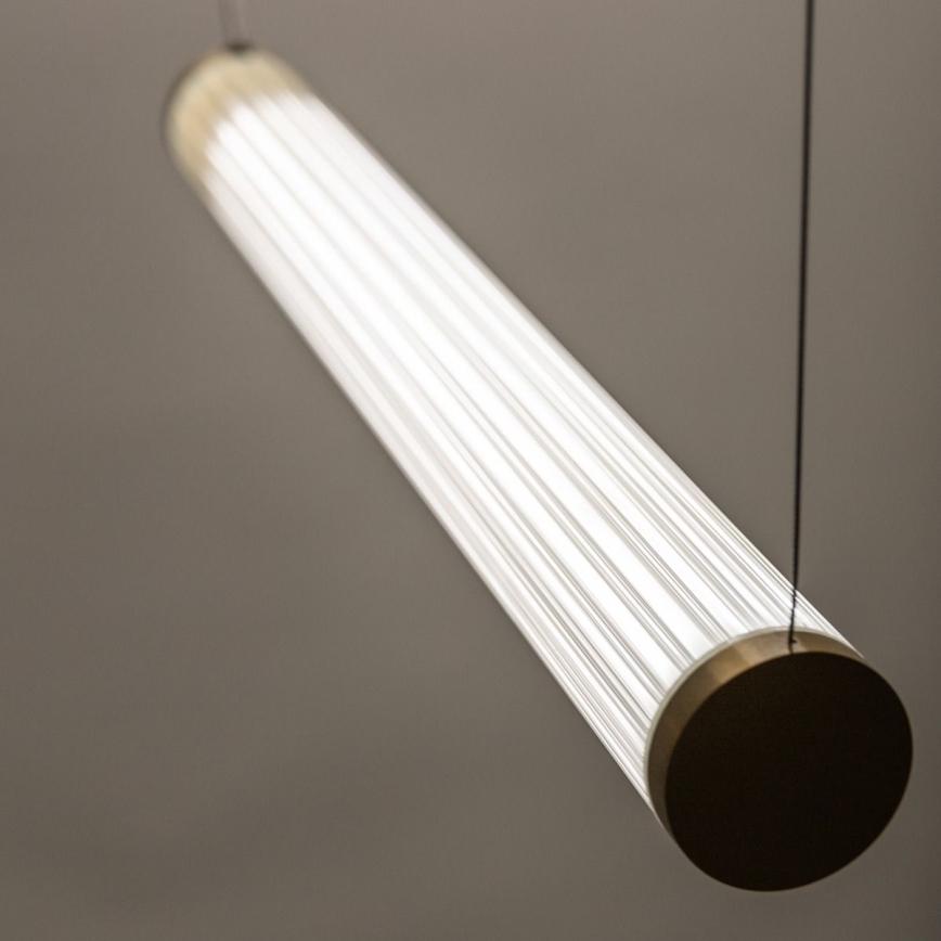 Zuma Line - ściemnialny żyrandol na lince LED/64W/230V 2700-6500K złoty + pilot zdalnego sterowania