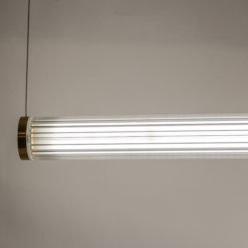 Zuma Line - ściemnialny żyrandol na lince LED/64W/230V 2700-6500K złoty + pilot zdalnego sterowania