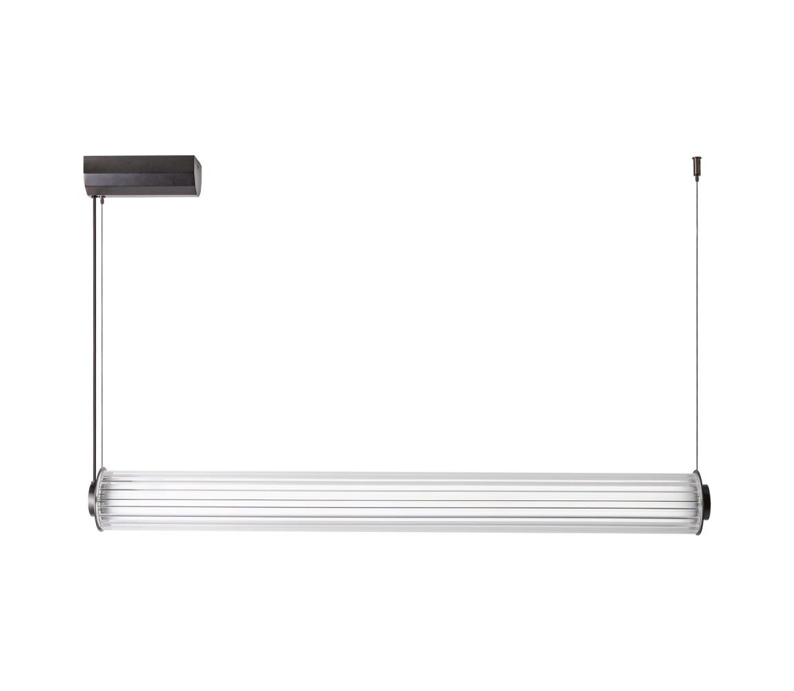 Zuma Line 1236 - ściemnialna lampa wisząca LED na linkach COMO LED/39W/230V 2700-6500K czarna + pilot