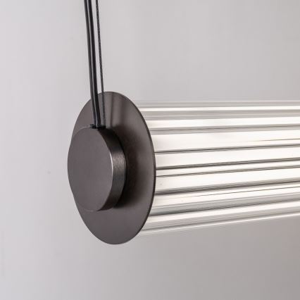 Zuma Line - ściemnialny żyrandol wiszący na lince LED/39W/230V 2700-6500K czarny + pilot zdalnego sterowania