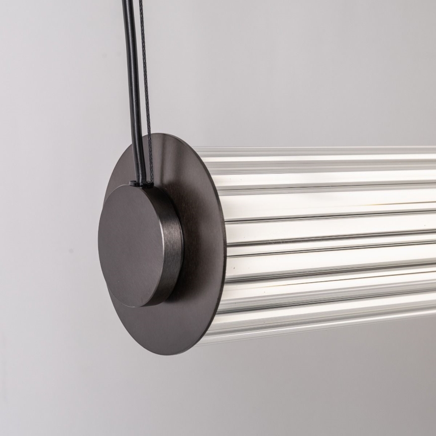 Zuma Line - ściemnialny żyrandol wiszący na lince LED/39W/230V 2700-6500K czarny + pilot zdalnego sterowania