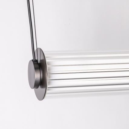 Zuma Line - ściemnialny żyrandol wiszący na lince LED/39W/230V 2700-6500K czarny + pilot zdalnego sterowania