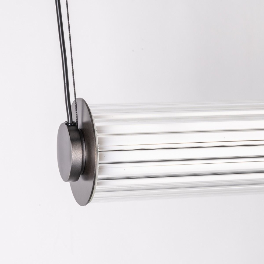 Zuma Line - ściemnialny żyrandol wiszący na lince LED/39W/230V 2700-6500K czarny + pilot zdalnego sterowania