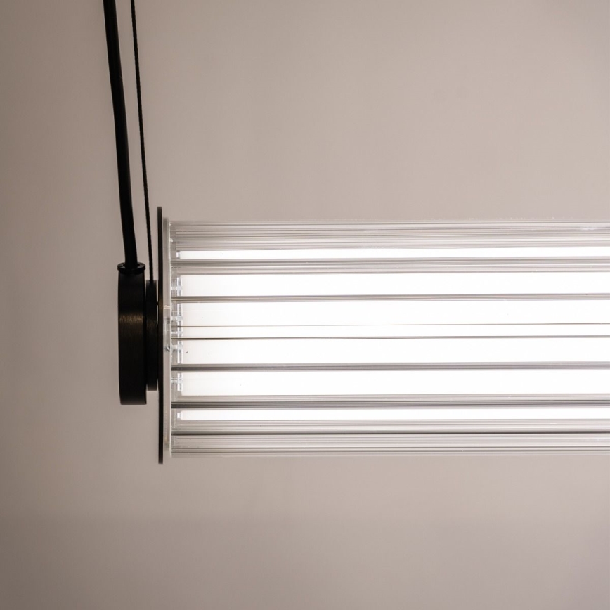 Zuma Line - ściemnialny żyrandol wiszący na lince LED/39W/230V 2700-6500K czarny + pilot zdalnego sterowania
