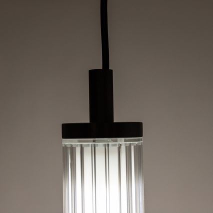 Zuma Line - Ściemnialny żyrandol LED na lince LED/26W/230V 2700-6500K czarny + pilot zdalnego sterowania
