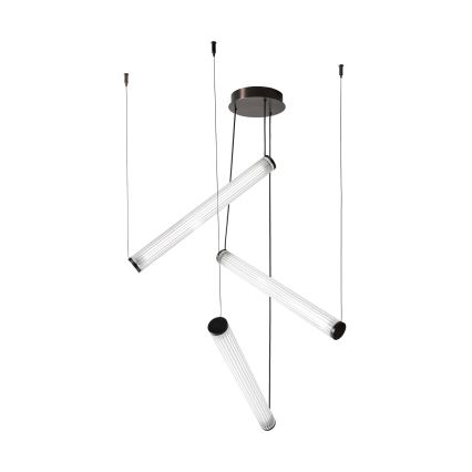 Zuma Line - LED ściemnialny żyrandol na linkach LED/64W/230V 2700-6500K czarny + pilot zdalnego sterowania