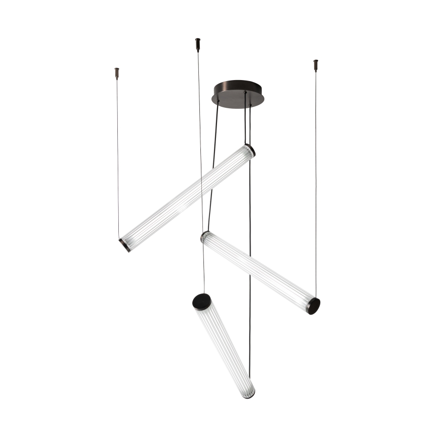 Zuma Line - LED ściemnialny żyrandol na linkach LED/64W/230V 2700-6500K czarny + pilot zdalnego sterowania