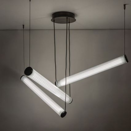 Zuma Line - LED ściemnialny żyrandol na linkach LED/64W/230V 2700-6500K czarny + pilot zdalnego sterowania