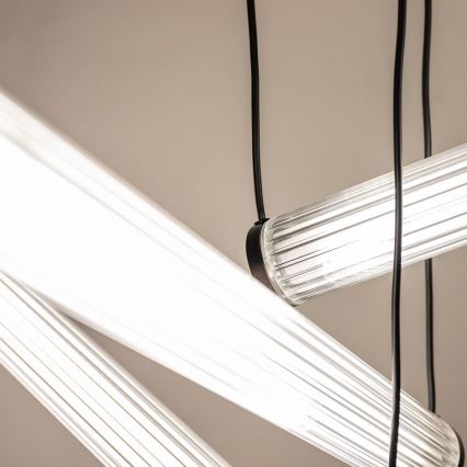 Zuma Line - LED ściemnialny żyrandol na linkach LED/64W/230V 2700-6500K czarny + pilot zdalnego sterowania