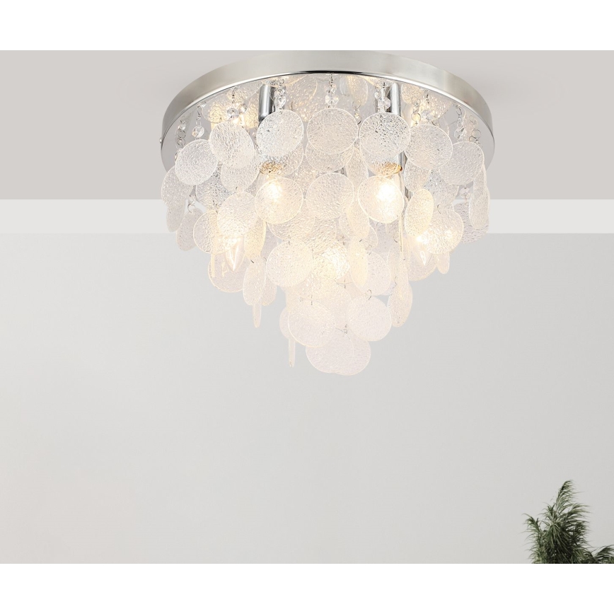 Zuma Line - Żyrandol natynkowy 8xE14/40W/230V chrom błyszczący