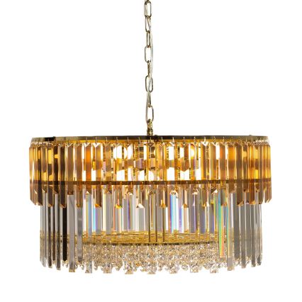 Zuma Line - Żyrandol na łańcuchu 16xE14/40W/230V śr. 60 cm złoty
