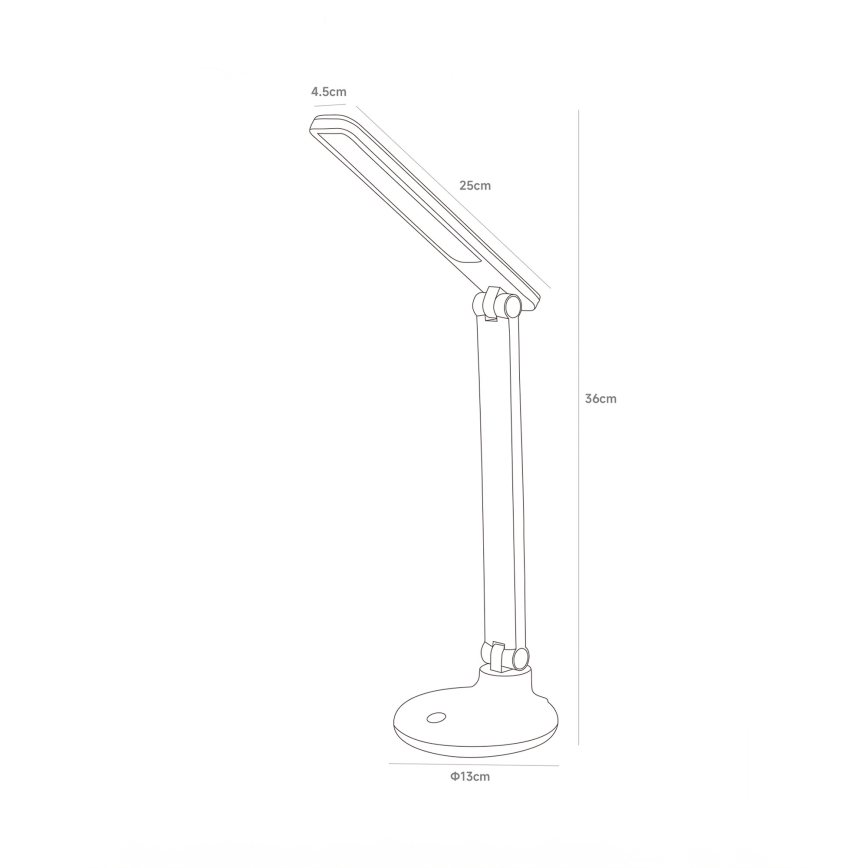 Zuma Line - LED akumulatorowa lampa stołowa LED/6W/1200 mAh 3000/4500/6000K CRI 90 czarny