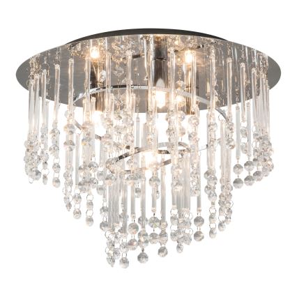 Zuma Line - Lampa sufitowa 4xG9/25W/230V śr. 35 cm chrom błyszczący/przezroczyste