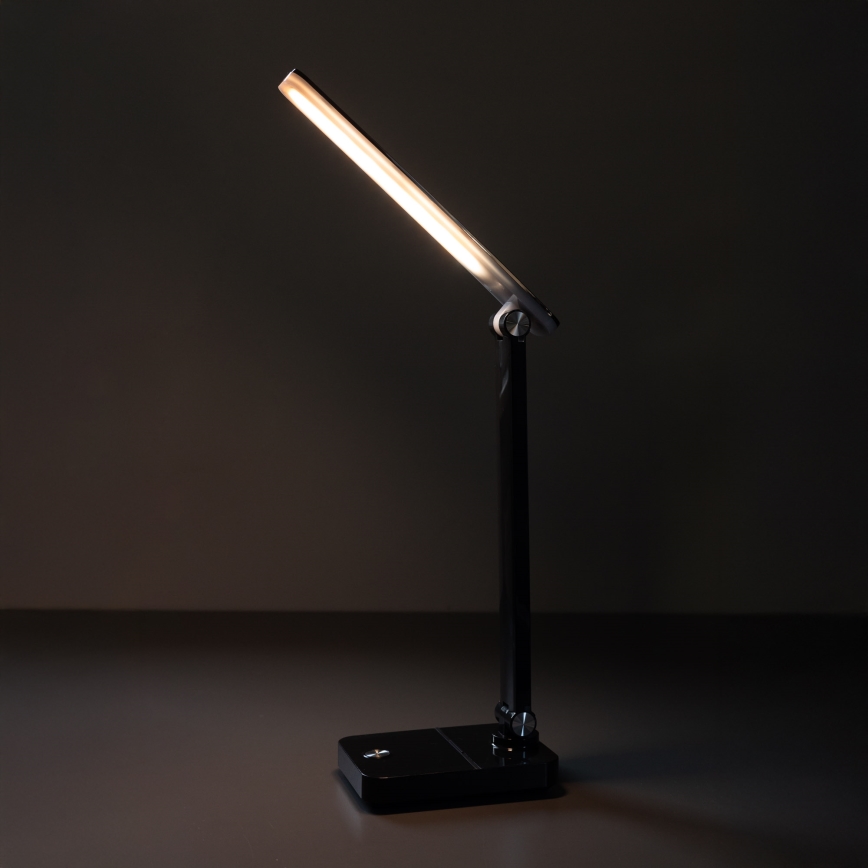 Zuma Line - LED akumulatorowa lampa stołowa LED/8W/1200 mAh 3000/4500/6000K CRI 90 czarny