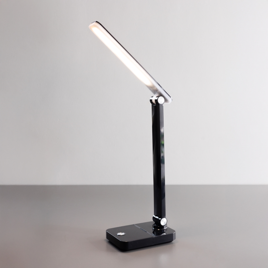 Zuma Line - LED akumulatorowa lampa stołowa LED/8W/1200 mAh 3000/4500/6000K CRI 90 czarny