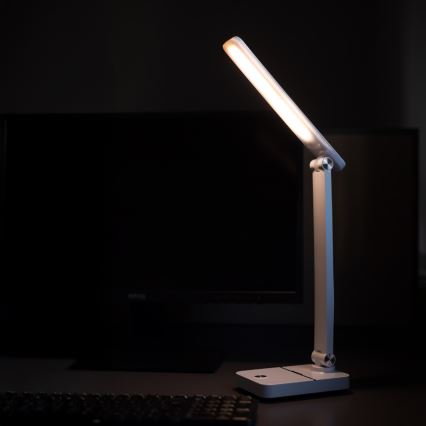 Zuma Line - LED akumulatorowa lampa stołowa LED/8W/1200 mAh 3000/4500/6000K CRI 90 biały