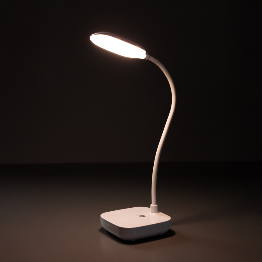 Zuma Line - LED akumulatorowa lampa stołowa LED/7W/1200 mAh 3000/4500/6000K CRI 90 biały