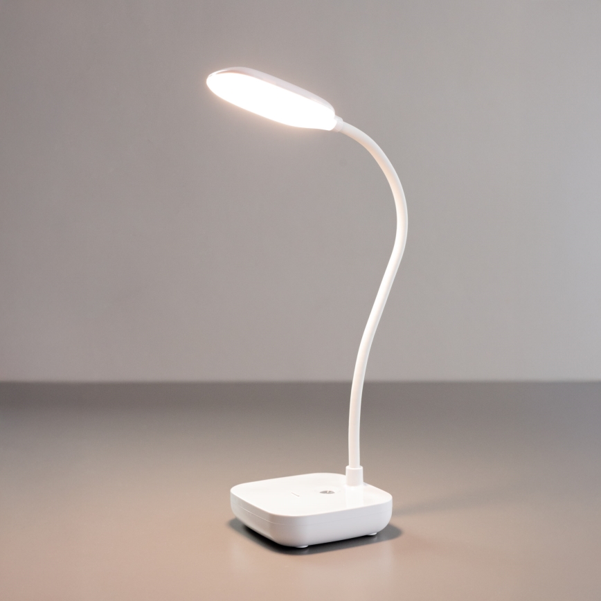 Zuma Line - LED akumulatorowa lampa stołowa LED/7W/1200 mAh 3000/4500/6000K CRI 90 biały