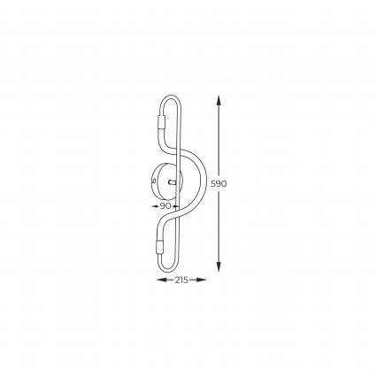 Zuma Line - LED Kinkiet BALBO LED/10W/230V 3000/4000/6000K czarny