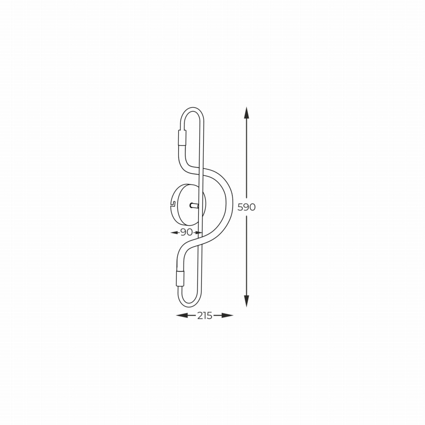 Zuma Line - LED Kinkiet BALBO LED/10W/230V 3000/4000/6000K czarny