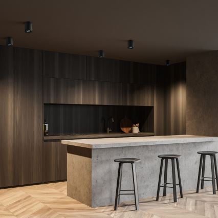 Zuma Line - LED RGBW ściemnialna oprawa punktowa 1xGU10/6W/230V czarna + pilot zdalnego sterowania