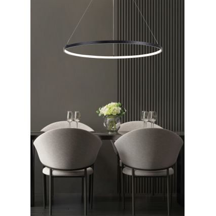 Zuma Line - LED Żyrandol na lince LED/28W/230V 3000/4000/6000K śr. 60 cm czarny
