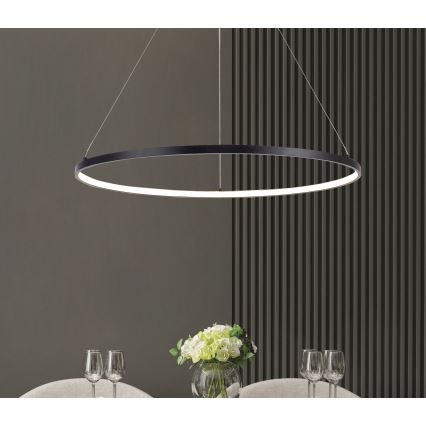 Zuma Line - Żyrandol LED na lince LED/36W/230V 3000/4000/6000K śr. 80 cm czarny