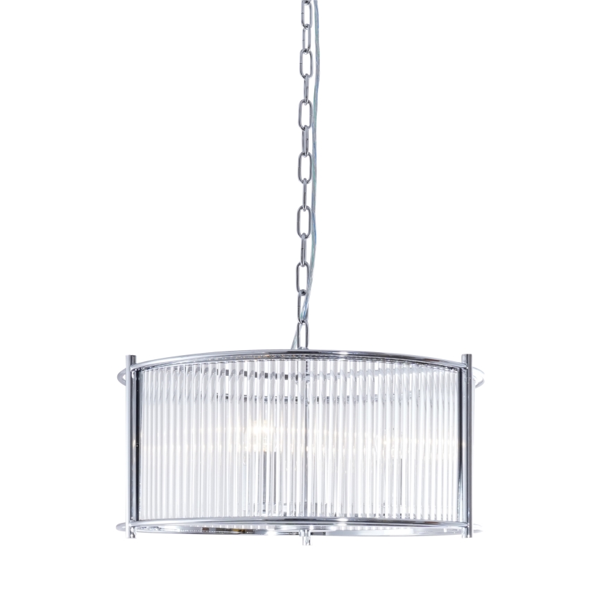 Zuma Line - Żyrandol na łańcuchu 3xE27/40W/230V chrom błyszczący