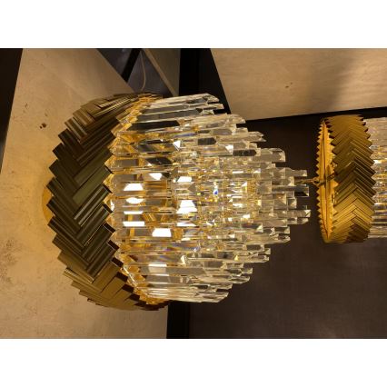 Zuma Line - Żyrandol na łańcuchu 9xE14/40W/230V złoty