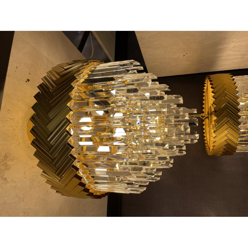 Zuma Line - Żyrandol na łańcuchu 9xE14/40W/230V złoty