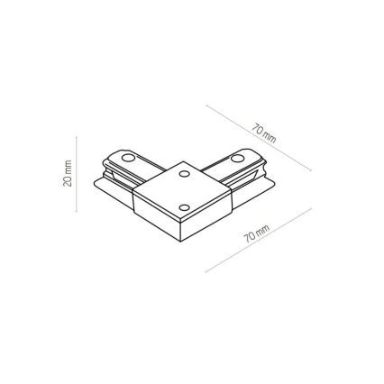 Zuma Line - Oświetlenie punktowe do systemu szynowego 6xGU10/10W/230V czarne + akcesoria do szyn