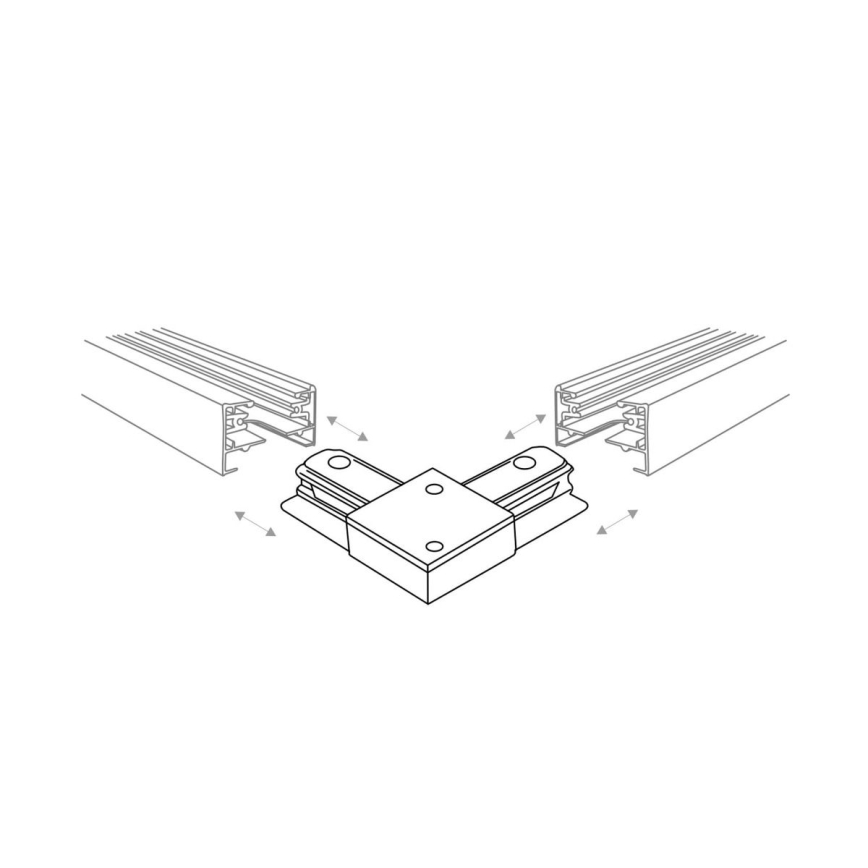 Zuma Line - Oświetlenie punktowe do systemu szynowego 6xGU10/10W/230V czarne + akcesoria do szyn