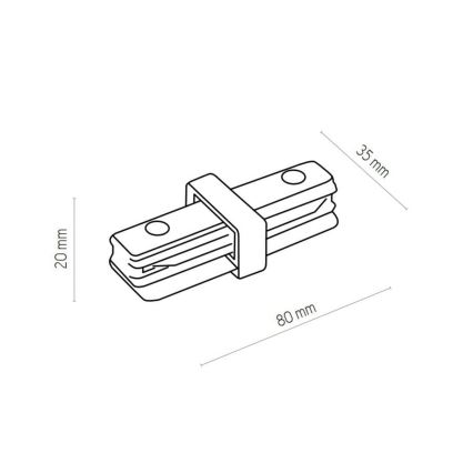 Zuma Line - Oświetlenie punktowe do systemu szynowego 6xGU10/10W/230V białe + akcesoria do szyn