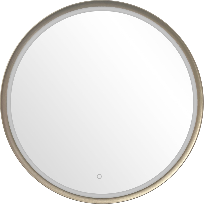 Zuma Line - Lustro łazienkowe naścienne z podświetleniem LED/36W/230V 3000/4000/6000K śr. 80 cm IP44 mosiądz