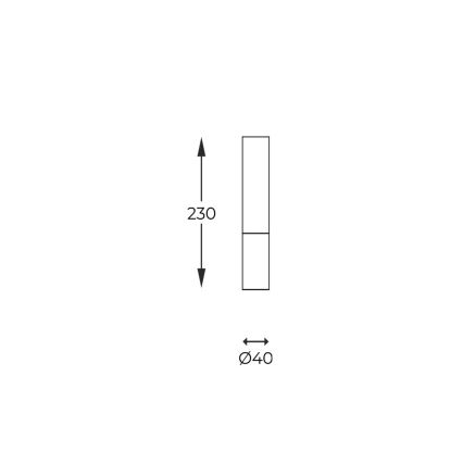 Zuma Line - Lampa punktowa 1xG9/28W/230V 23 cm dąb