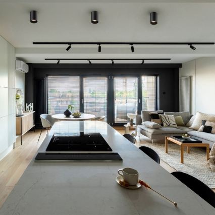 Zuma Line - LED RGBW ściemnialna oprawa punktowa 1xGU10/6W/230V czarna + pilot zdalnego sterowania