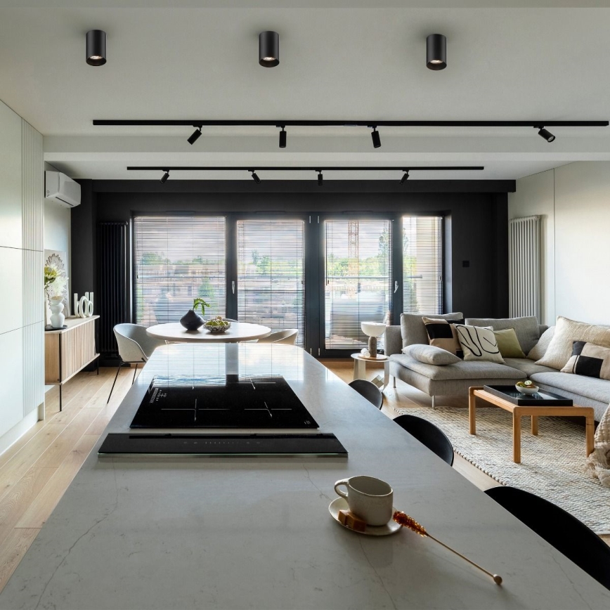 Zuma Line - LED RGBW ściemnialna oprawa punktowa 1xGU10/6W/230V czarna + pilot zdalnego sterowania