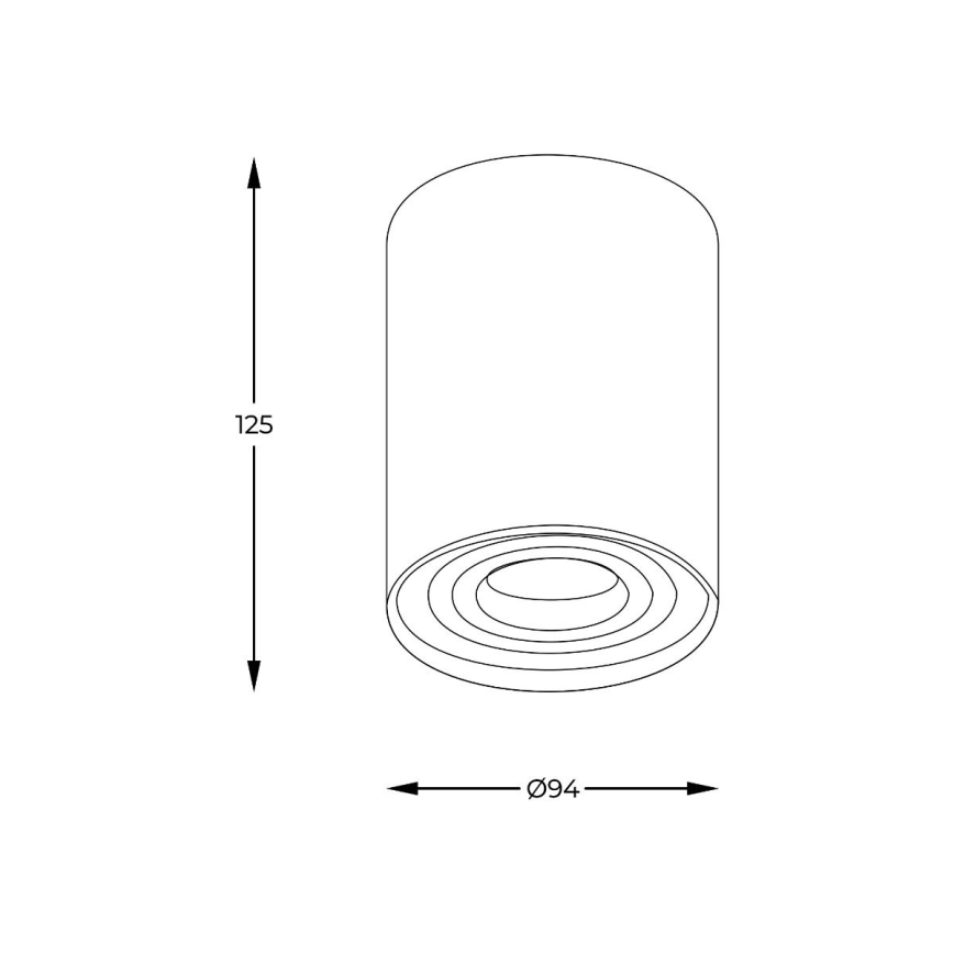 Zuma Line - LED RGBW ściemnialna oprawa punktowa 1xGU10/4,8W/230V złota + pilot zdalnego sterowania