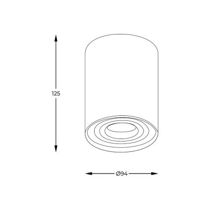 Zuma Line - LED RGBW ściemnialna oprawa punktowa 1xGU10/6W/230V złota + pilot zdalnego sterowania