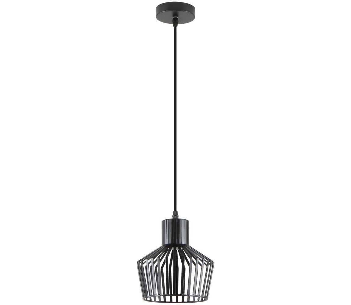 Zuma Line A8079-BK - Żyrandol na lince DOLIA 1xE27/40W/230V śr. 18 cm czarny