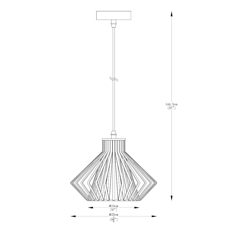 Zuma Line - Żyrandol na lince 1xE27/40W/230V śr. 25 cm złoty