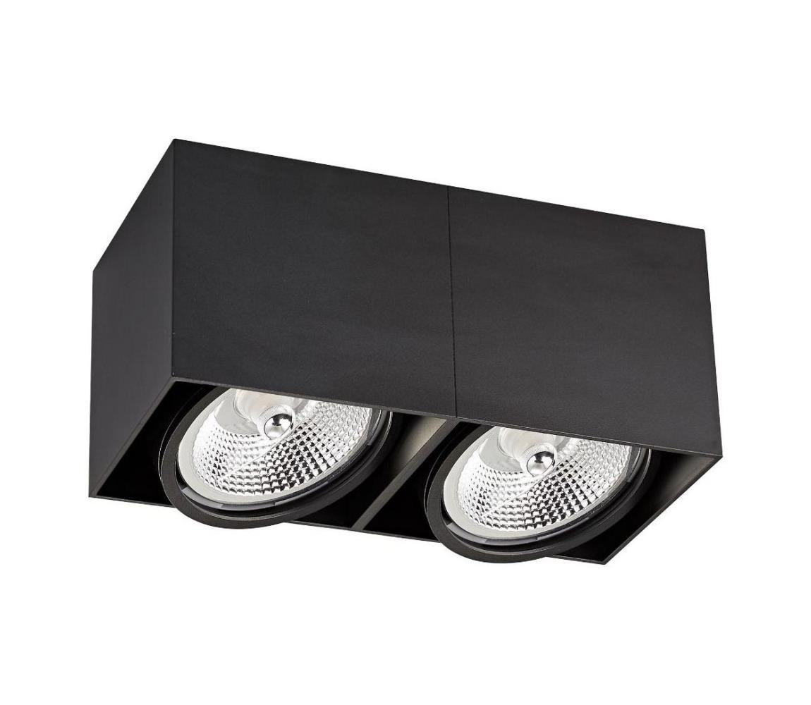 Zuma Line ACGU10-117-N - Oświetlenie punktowe BOX 2 2xGU10-ES111/15W/230V czarne